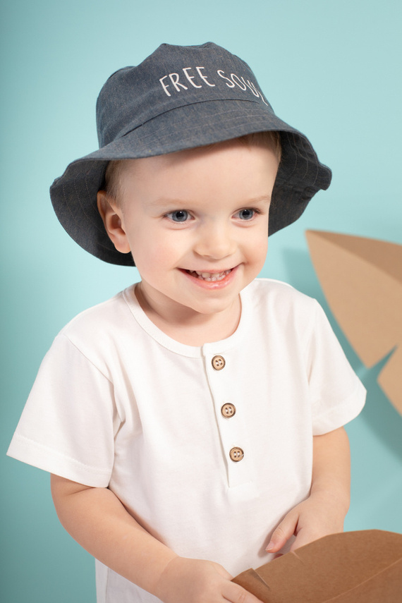 Free Soul T-shirt polo z guzikami Pinokio - ecru