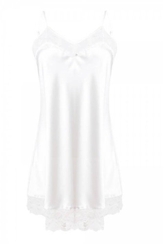 Milan Koszulka satynowa damska DKaren - biała 