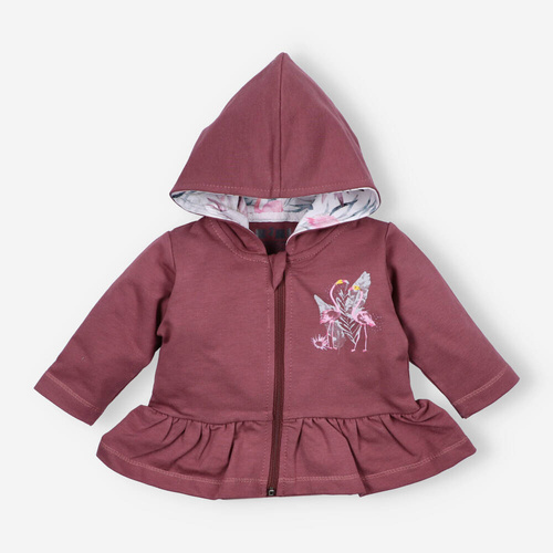 ABN-2983/ROB Flamings Bluza dresowa Nini bordowy