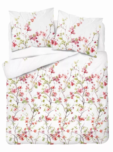 5490 A Pościel satynowa Detexpol Satin Stories biały | 100% bawełna, splot satynowy, zamek, opakowanie prezentowe