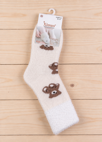 Xintao WiK 3141 wz.5 Skarpety damskie Merino 88% wełny ciepłe-ecru 