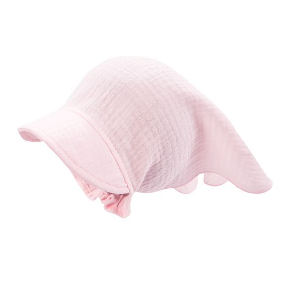 Meadow Chustka z daszkiem muślinowa Eevi - różowa