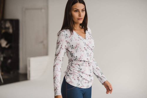 Milk Bar Bluzka do karmienia i ciążowa Milk&Love w magnolie