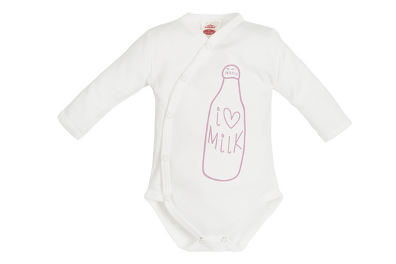 Body kopertowe dzidziuś "MILK GIRL" Makoma druk