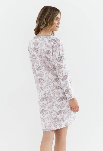 429 Koszula Nocna z bawełny drapanej Cana - orientalny róż