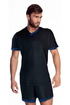 86425 Velocity piżama męska James Bradley czarny-granatowy