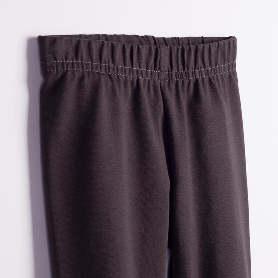 Nicol Tosia 225202 Cienkie Legginsy Dziewczęce Bawełniane Grafitowe