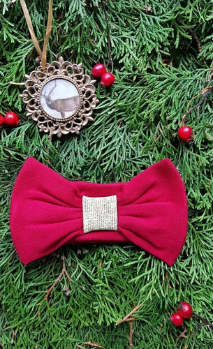 M1716 Merry Cherry Opaska z dużą kokardą Marija - czerwony