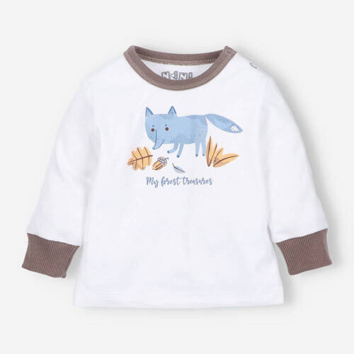 Skarby Jesieni Bluzka z bawełny organicznej Nini ecru