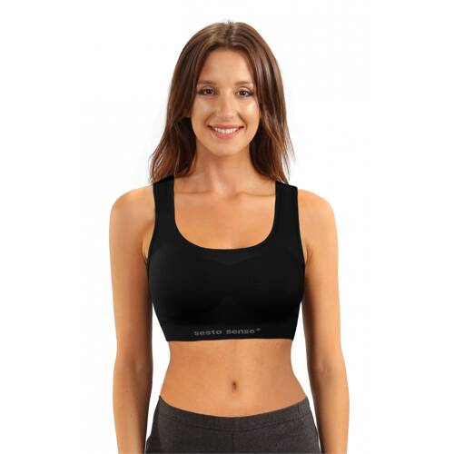 CL14 biustonosz sportowy top Sesto Senso czarny