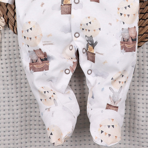 ABN-5655 Pajac niemowlęcy Balloon Friends Nini 100% bawełna organiczna Polska