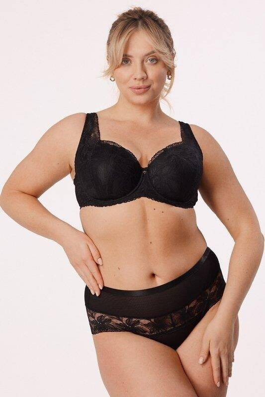 Laura Big Biustonosz full cup Mefemi -czarny
