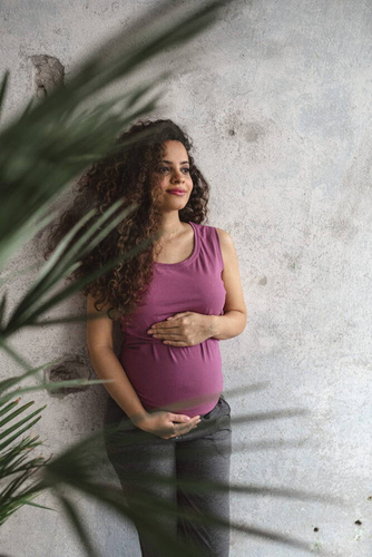 Milk Top koszulka ciążowa i do karmienia Milk&Love rose brown