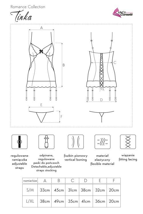 Tinka LC 90180 Komplet damski LivCo Corsetti Fashion