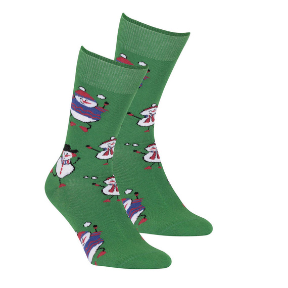 W94.155 Skarpety Świąteczne Męskie Wola 827 green