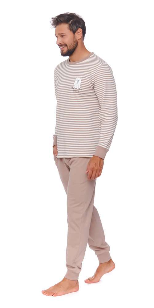 4530 "Bear" Piżama Męska Doctor Nap - beige