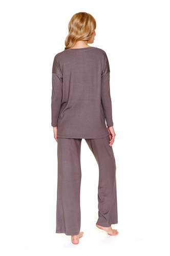 7305 Piżama damska Doctor Nap – komfortowa wiskoza i styl oversize - aspen