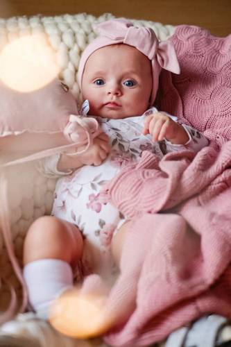 Body rozpinane z bawełny organicznej Boho Flowers Pink Yosoy