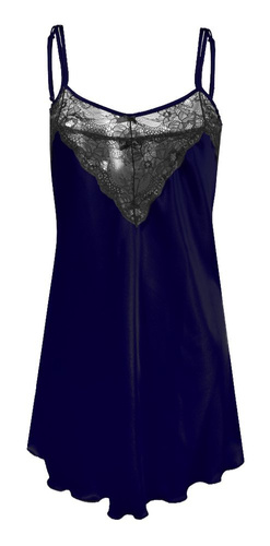 Carla Koszulka damska satynowa DKaren - granat