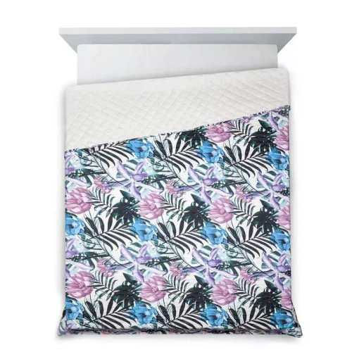 Malibu narzuta dekoracyjna liście Design91 wrzosowy