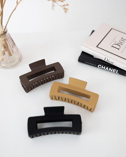 Elegancka klamra do włosów W26 Sensis – 10 cm - camel