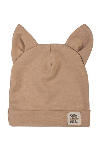 4253L "Unitone Latte" Czapeczka niemowlęca Makoma beżowy