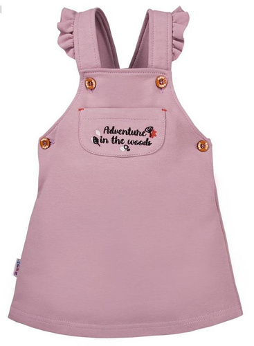 "Adventure" Ogrodniczka dla dziewczynki Ewa Klucze - róż 