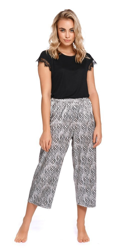 4233 Spodnie Piżamowe 7/8 Doctor Nap - black