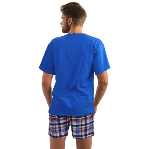 2243/09 Jasiek 02 krótki rękaw Piżama Męska Sesto Senso - chaber 