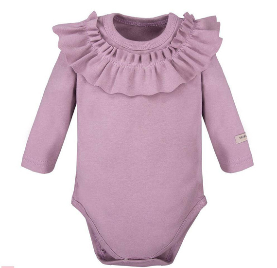 Body z długim rękawem, falbana "Simply Comfy" Ewa Klucze- wrzos