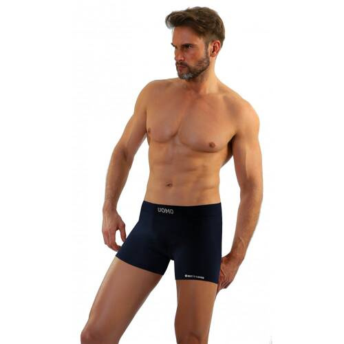 BM07 Solar Bokserki męskie bezszwowe Sesto Senso - granatowy