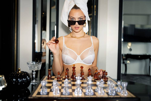 Virginia soft biustonosz miękki Unikat biały