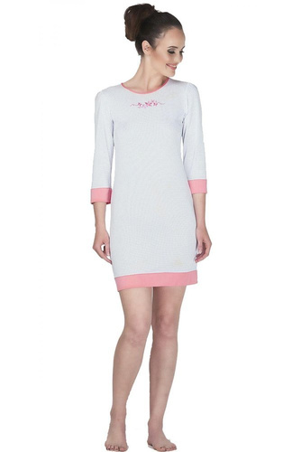 6207 Nina koszula nocna damska Mewa koralowy