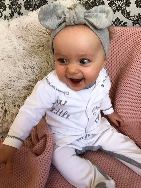 Kaftanik "LITTLE PRINCESS" Terjan biały