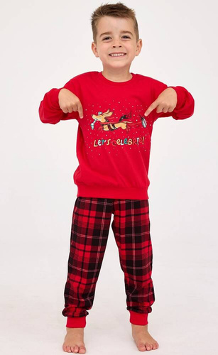 593/156 966/156 Celebrate Piżama chłopięca Cornette czerwony