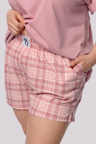 Joy shortsleeve Piżama damska Mona rose pink