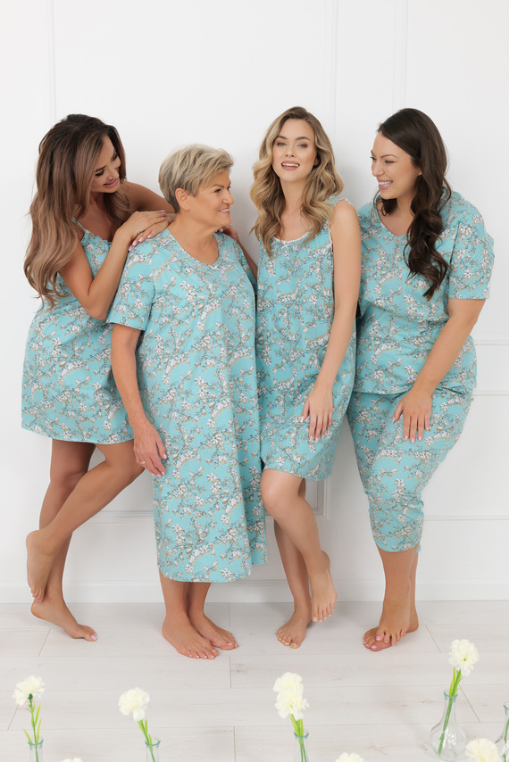 Hikari Italian Fashion piżama damska 100% bawełna letnia