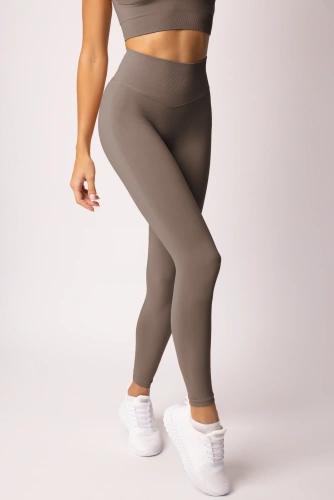 Legginsy damskie SPAIO Flex Innergy 2.0 beżowe– seamless, wsparcie regeneracji