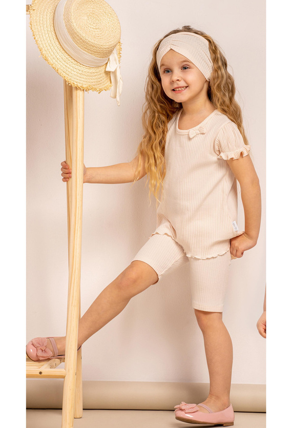 192200 Kolarki Legginsy "Sara" Nicol - jasny łosoś