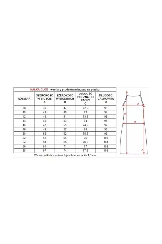 86553 Cloe Koszula nocna z koronką Mewa biały 