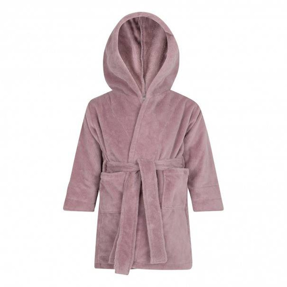 Bamboo Szlafrok dziecięcy bambusowy ByShelly - brudny róż