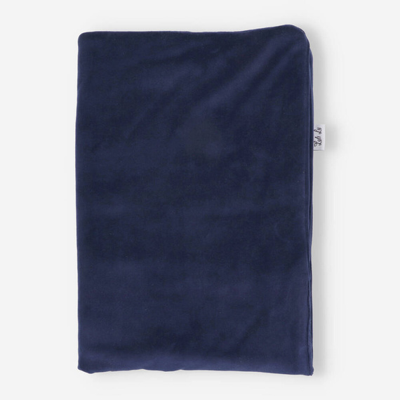 LUL-0050 Kocyk niemowlęcy z poduszką Luli Lu - granatowy 