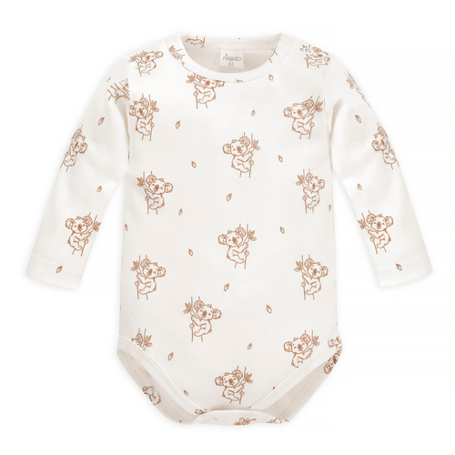 Lovely Day Body z długim rękawem Pinokio - ecru koala