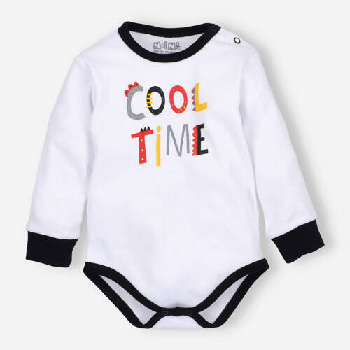 Alfabet Body z bawełny organicznej Nini biały