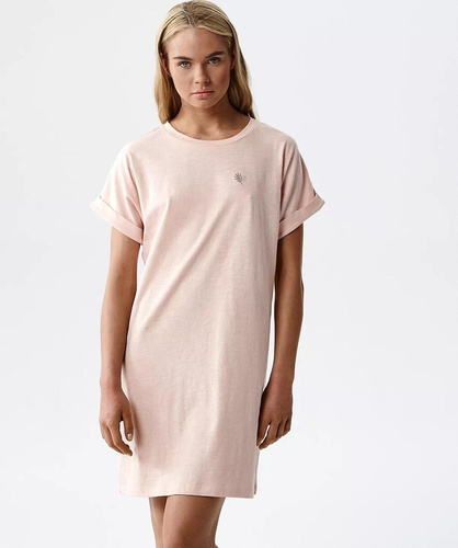 Atlantic NLD-002 Koszula nocna bawełniana 100% T-shirt brzoskwiniowa 