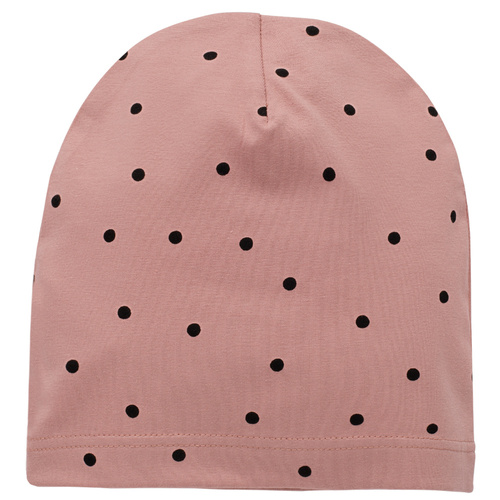 Tres Bien Czapka w groszki Pinokio - róż groszki