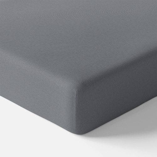 Prześcieradło dziecięce bawełniane Eevi - ciemny szary