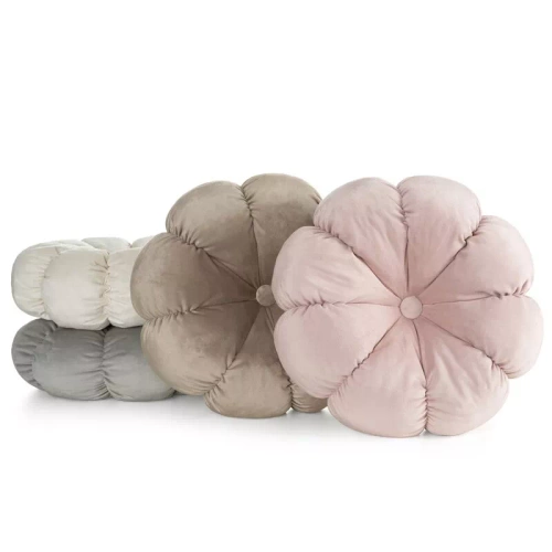 Flower 41 Poduszka dekoracyjna kwiatek Eurofirany srebrny