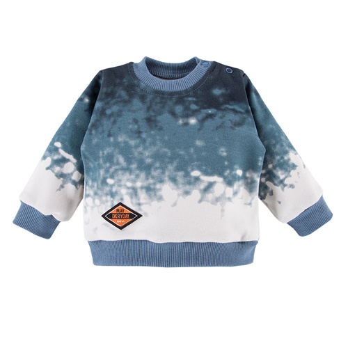 Jump Bluza dresowa dla chłopca Eevi- szary/niebieski