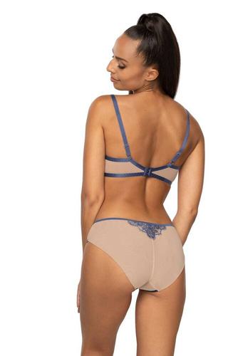 F-3804/5 Frances Figi damskie Mat beżowy-granatowy